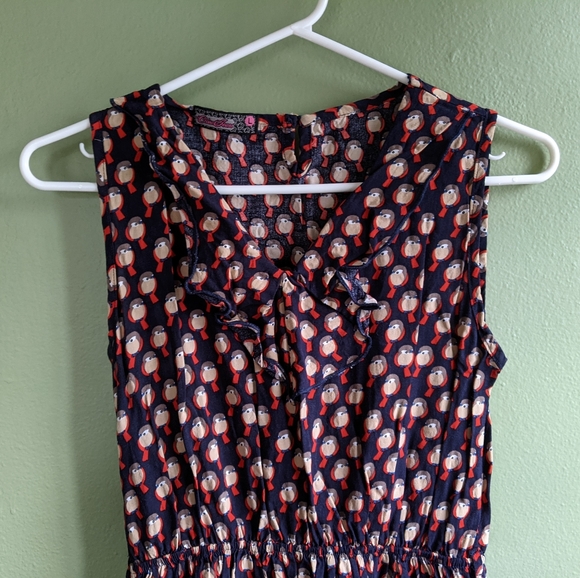 Bird print sleeveless dress - Picture 5 of 5